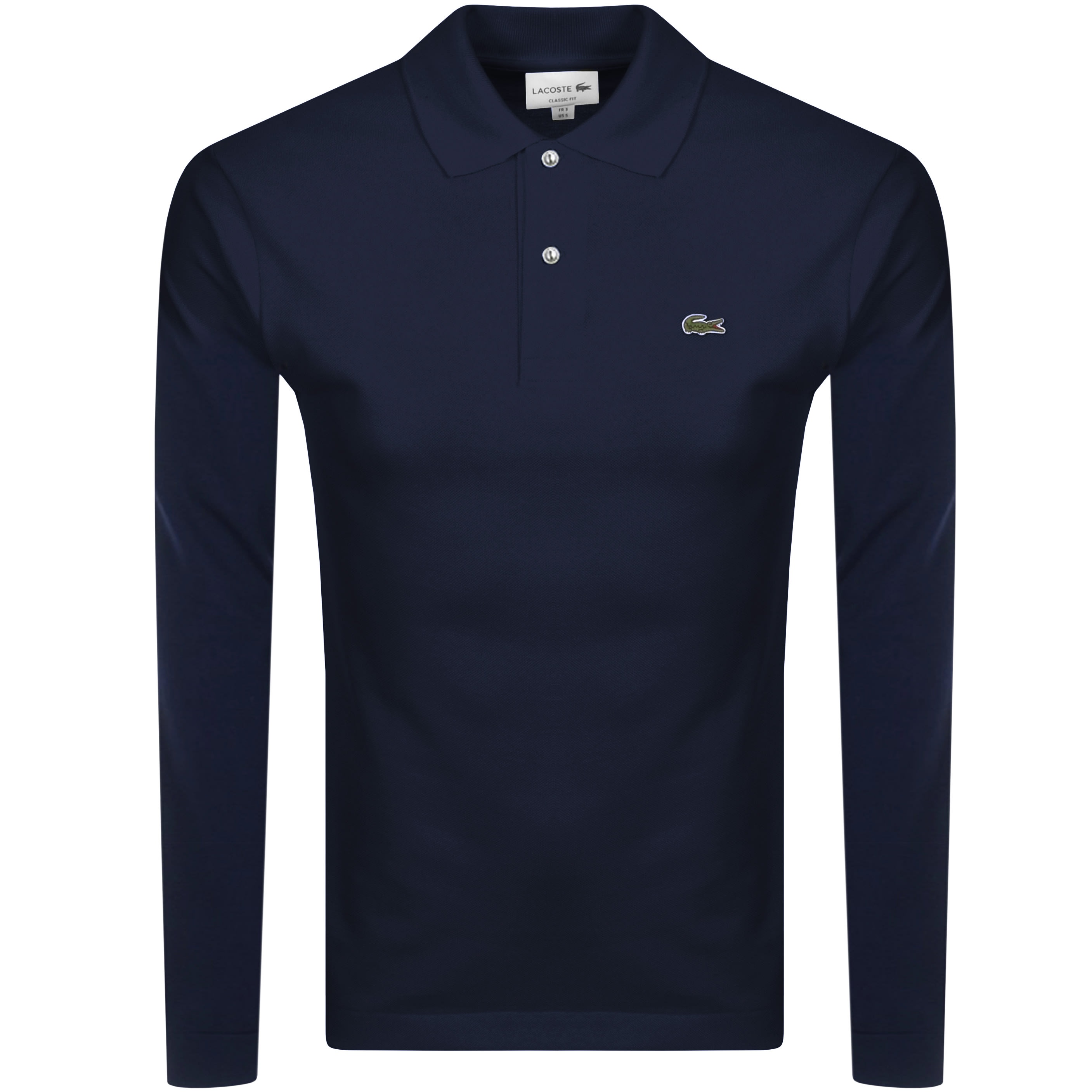 Alternative Image for ProductLacoste Long Sleeved Polo T Shirt Navy1